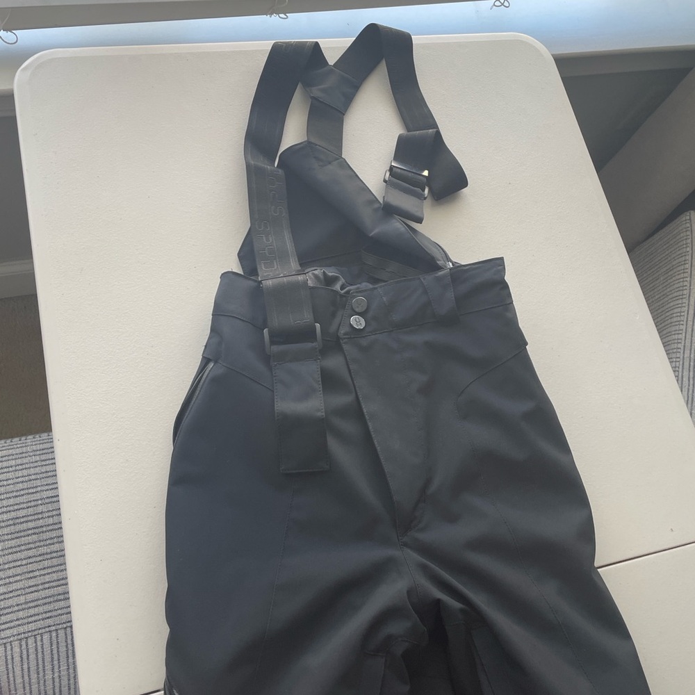 Spyder Youth 16 Black Ski Pants with Removable Straps